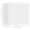 vidaXL Ensemble de meubles TV 3 pcs Blanc Bois d'ing&eacute;nierie