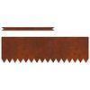 vidaXL Bordure de Pelouse 50 pcs Marron 100 x 0.05 x 20 cm