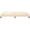 vidaXL Cadre de lit sans matelas cr&egrave;me 200x200 cm tissu