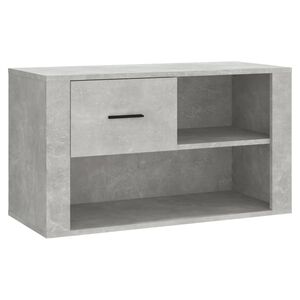 vidaXL Armoire &agrave; chaussures Gris b&eacute;ton 80x35x45 cm Bois d'ing&eacute;nierie