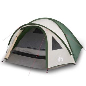 vidaXL Tente de camping &agrave; d&ocirc;me 4 personnes vert imperm&eacute;able