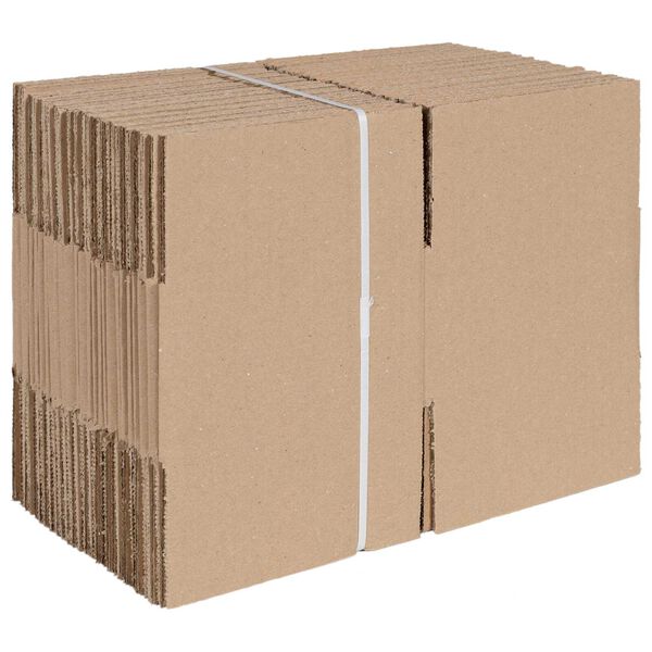 vidaXL Bo&icirc;te Pliable 50 pcs Naturel 15 x 15 x 8 cm Carton