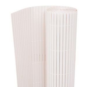 vidaXL Cl&ocirc;ture de jardin Double face 90 x 300 cm Blanc