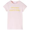 T-shirt pour enfants rose p&acirc;le 140