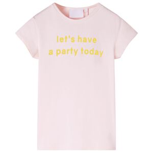 vidaXL T-shirt pour enfants rose p&acirc;le 140