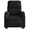vidaXL Fauteuil inclinable noir tissu microfibre