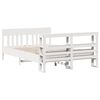 vidaXL Cadre de lit sans matelas blanc 140x200 cm bois de pin massif