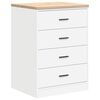 vidaXL Armoires de garage 6 pcs blanc bois d'ing&eacute;nierie