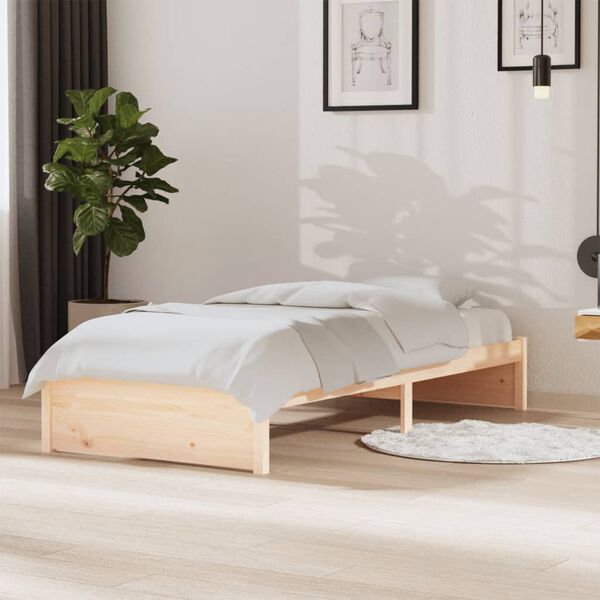 vidaXL Cadre de lit sans matelas bois massif 90x190 cm