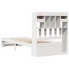 vidaXL Lit biblioth&egrave;que sans matelas blanc 75x190cm bois de pin massif
