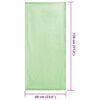 vidaXL Serviettes de chaise d'ext&eacute;rieur 2 pcs Vert 130 x 60 cm