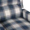 vidaXL Fauteuil inclinable Bleu Tissu