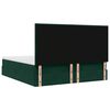 VidaXL Cadre de lit ottoman avec matelas vert fonc&eacute; 180x200cm velours
