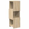 vidaXL Meuble d'angle 25,5x25x80cm Bois d'ing&eacute;nierie Ch&ecirc;ne Sonoma