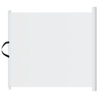 vidaXL Porte rétractable pour animaux de compagnie blanc 117,5x125 cm