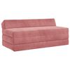 vidaXL Canap&eacute;-lit pliable Rose 120 x 60 x 49 cm Tissu