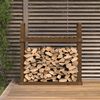 vidaXL Support bois de chauffage Marron miel 110x35x108,5 cm Bois pin