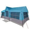 vidaXL Tente familiale avec toit Bleu et gris 622 x 295 x 238 cm
