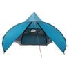 vidaXL Tente tipi avec toit avec &eacute;vent Bleu et gris 600 x 600 x 347 cm