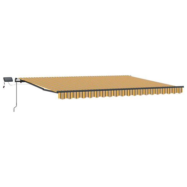 vidaXL Auvent R&eacute;tractable Multicolore 400 &times;350 cm tissu