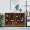vidaXL Armoires murales 2 pcs ch&ecirc;ne marron bois d'ing&eacute;nierie