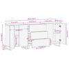vidaXL Buffets 3 pcs 60x34x75 cm bois massif de manguier