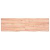 vidaXL Comptoir de salle de bain marron 180x50x(2-6) cm bois trait&eacute;