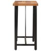 vidaXL Table de bar 110x55x107 cm bois massif d'acacia et fer