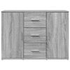 vidaXL Buffet sonoma gris 90,5x29,5x65 cm bois d'ing&eacute;nierie