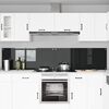 vidaXL Protection de cuisine 2 pcs Noir 120 x 50 cm verre tremp&eacute;