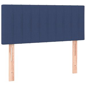 vidaXL T&ecirc;te de lit Bleu 100x5x78/88 cm Tissu
