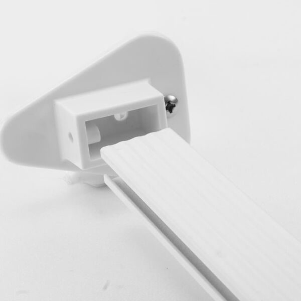 RIDDER Rail de rideau de douche universel Blanc 160x70 cm