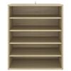 vidaXL Armoire &agrave; chaussures Ch&ecirc;ne sonoma 60x35x70 cm Bois d&rsquo;ing&eacute;nierie