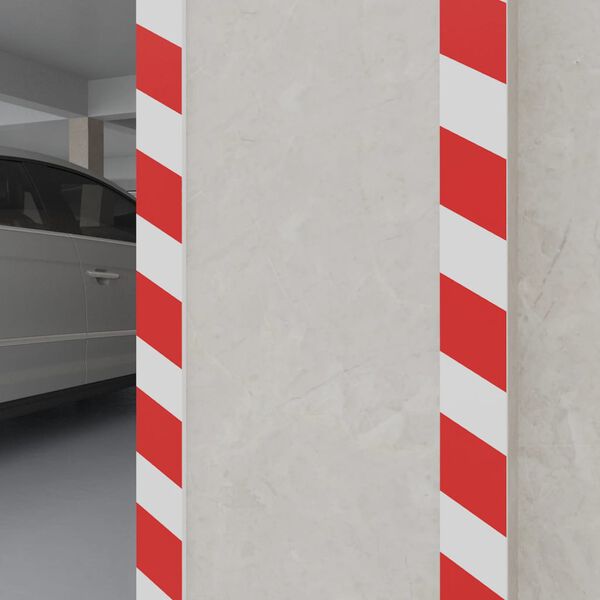 vidaXL Protecteurs de mur 6 pcs Rouge et blanc 50x20x2 cm Mousse EVA