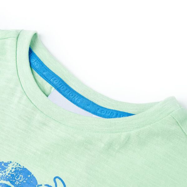 T-shirt pour enfants vert clair 140
