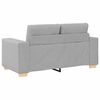 vidaXL | Canap&eacute; Loveseat | avec coussin Gris nuage tissu