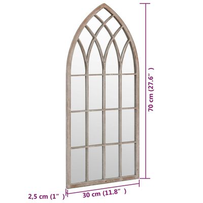 vidaXL Miroir Sable 70x30 cm Fer pour utilisation à l'intérieur