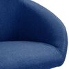 vidaXL Chaises pivotantes &agrave; manger lot de 6 bleu tissu