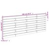 vidaXL T&ecirc;te de lit murale 166x3x63 cm Bois massif de pin