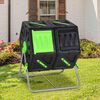 vidaXL Composteur &agrave; tambour &agrave; double chambre 63x60x74 cm 140 L PP