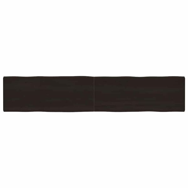 vidaXL Dessus de table bois massif trait&eacute; bordure assortie
