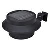 vidaXL Lampes solaires &agrave; LED d'ext&eacute;rieur pour cl&ocirc;ture 12 pcs Noir
