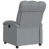 vidaXL Fauteuil inclinable &eacute;lectrique Gris clair Tissu