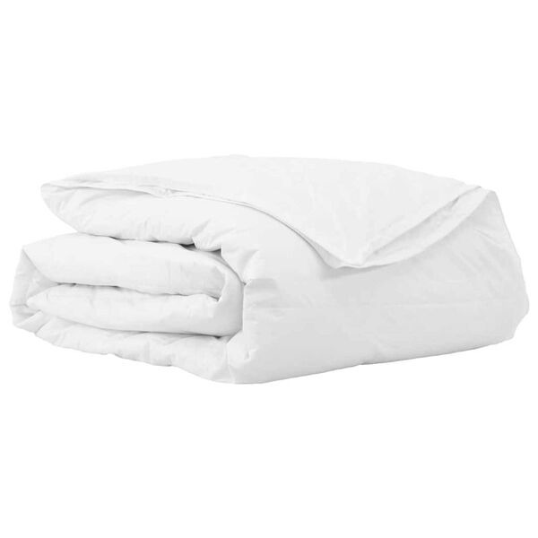 vidaXL Duvet 2-en-1 Blanc 200 x 200 cm Plume