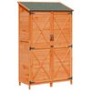 vidaXL Abri de jardin Marron 106 x 56 x 176,5 cm Bois de Sapin Massif