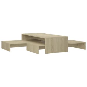 vidaXL Set de tables basses gigognes ch&ecirc;ne sonoma bois d'ing&eacute;nierie