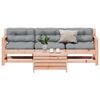 vidaXL Salon de jardin 4 pcs avec coussins bois massif douglas