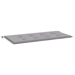 vidaXL Coussin de banc de jardin gris 100x50x3 cm tissu oxford