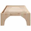 vidaXL Cadre de lit Marron 90 x 200 cm Pin massif