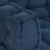 vidaXL Coussin de canap&eacute; sur palette 3 pcs Indigo 120 x 80 x 38 cm